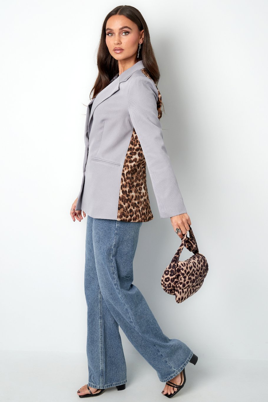 Blazer panther print back print - Grey Picture5